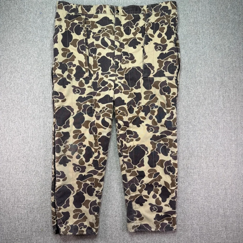Sports Afield Vintage Insulated Camo Hunting Pants Mens 46-48 Made in USA